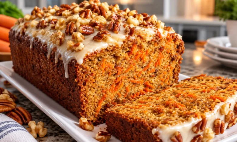 Spiced Carrot Walnut Cake