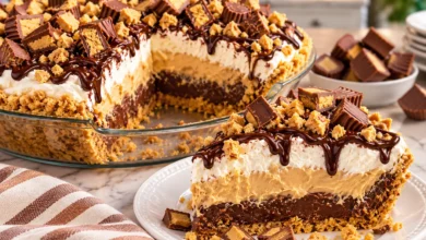 Decadent Giant Reese’s Peanut Butter Cup Pie
