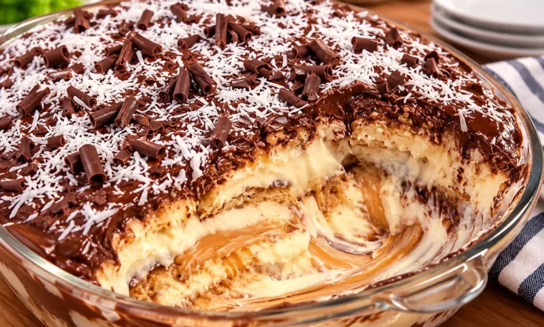 Creamy Coconut and Chocolate Pavê
