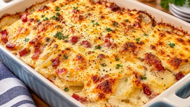 Cheesy Ham Potato Casserole
