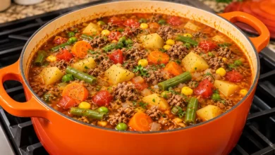 Old-Fashioned Hamburger Vegetable Soup