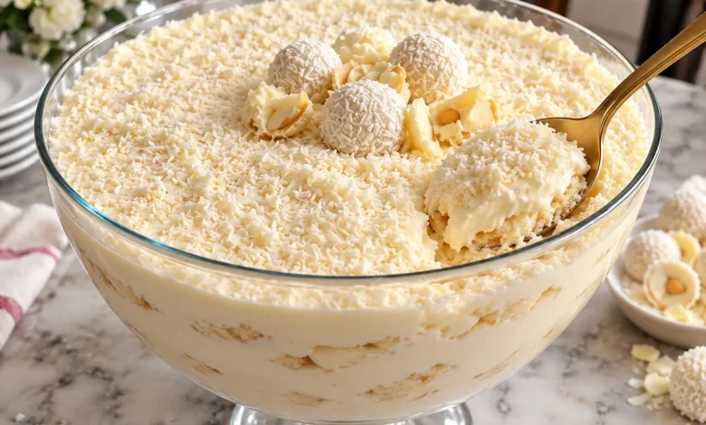 Easy No-Bake Raffaello Dessert Cups