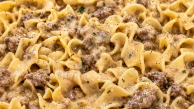 Creamy Beef Stroganoff Casserole