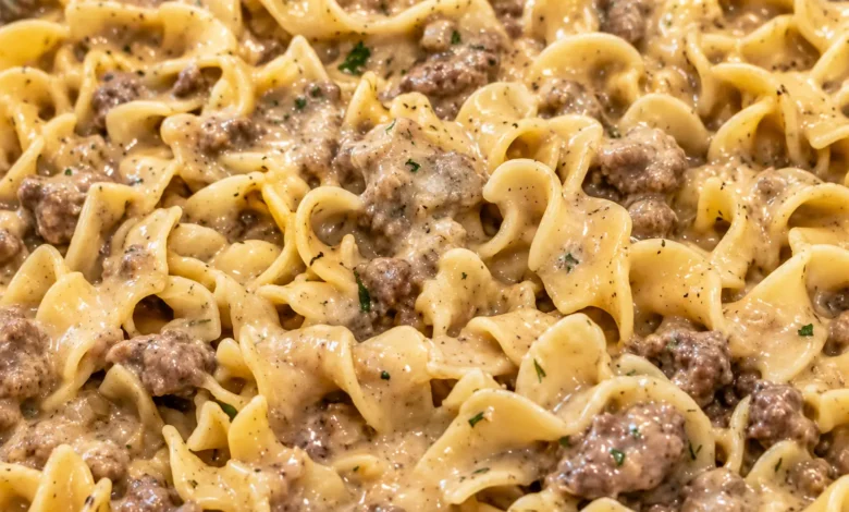 Creamy Beef Stroganoff Casserole