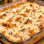 Creamy Queso Chicken and Rice Casserole