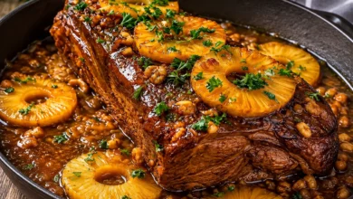 Honey Glazed Pineapple Baked Roast