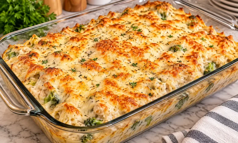 5-Ingredient Chicken & Broccoli Casserole