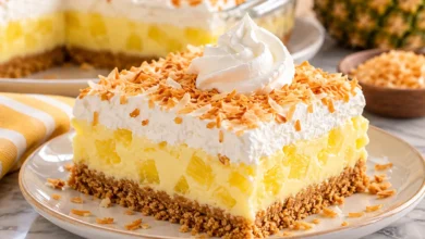 No-Bake Pineapple Coconut Lush Recipe